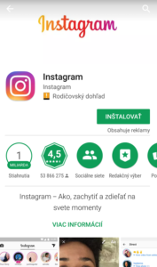 instalacia aplikacie instagram